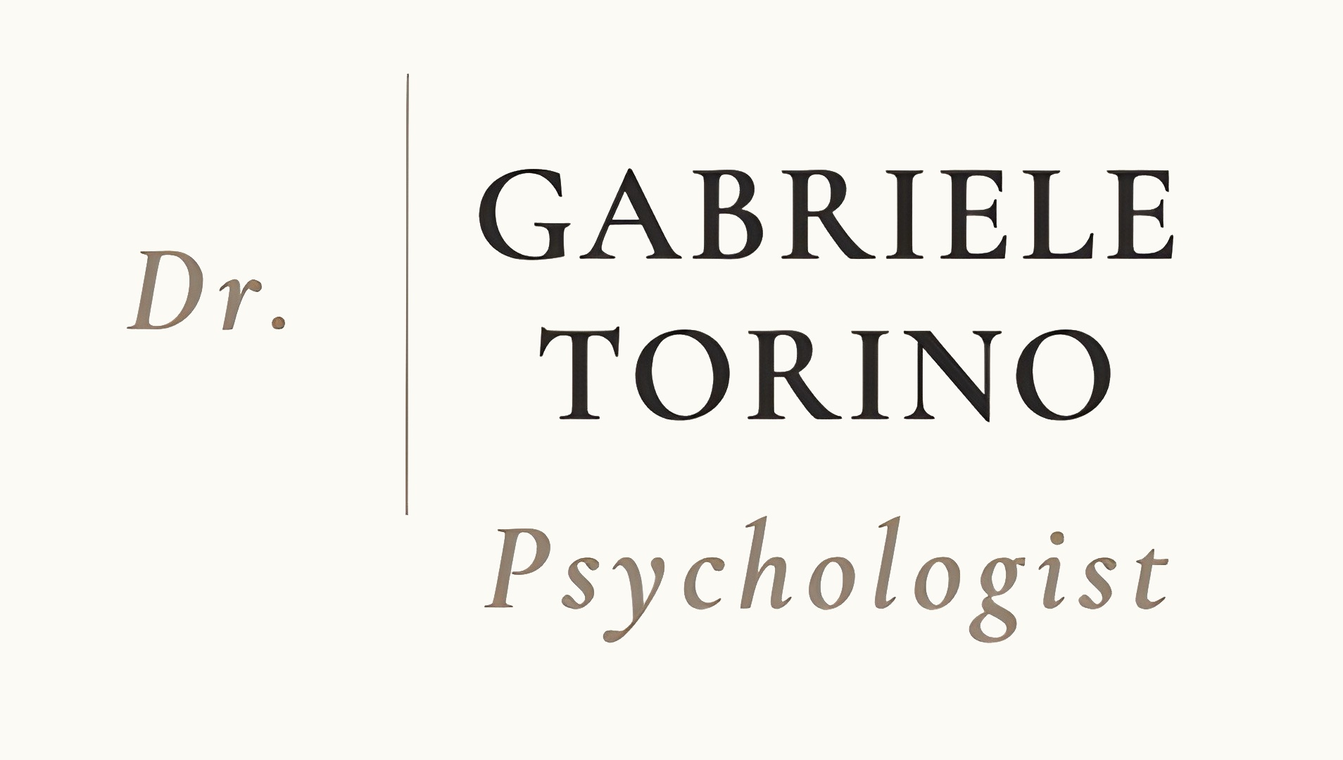 Dr. Gabriele Torino, Psychologist